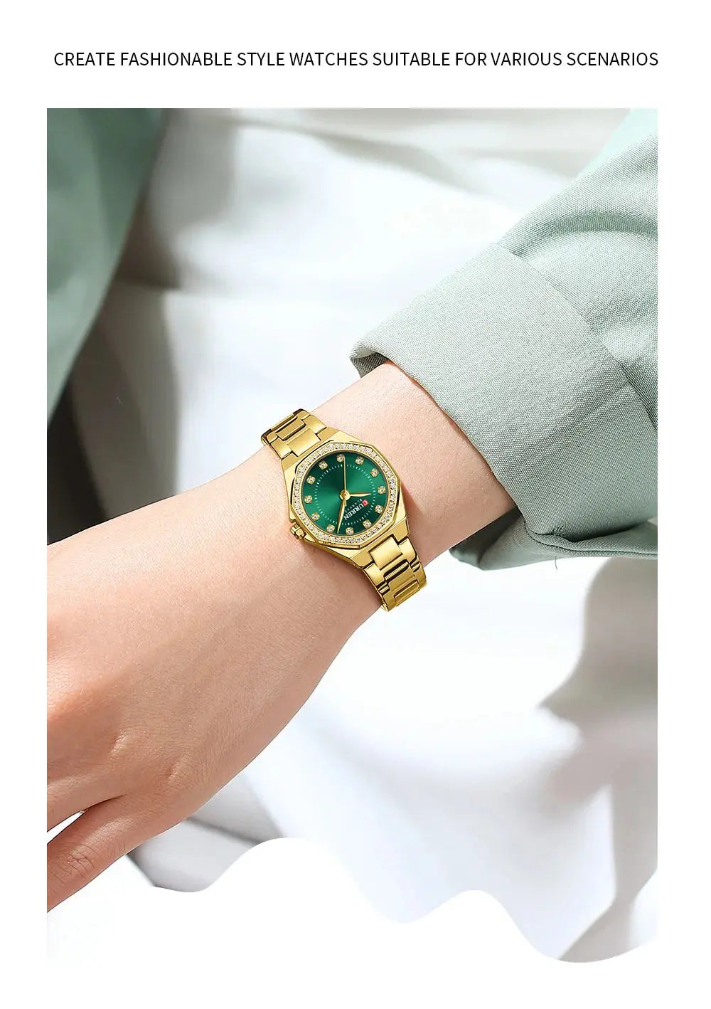 Ermania - CURREN Luxury Watch for Women Quartz - Ermania
