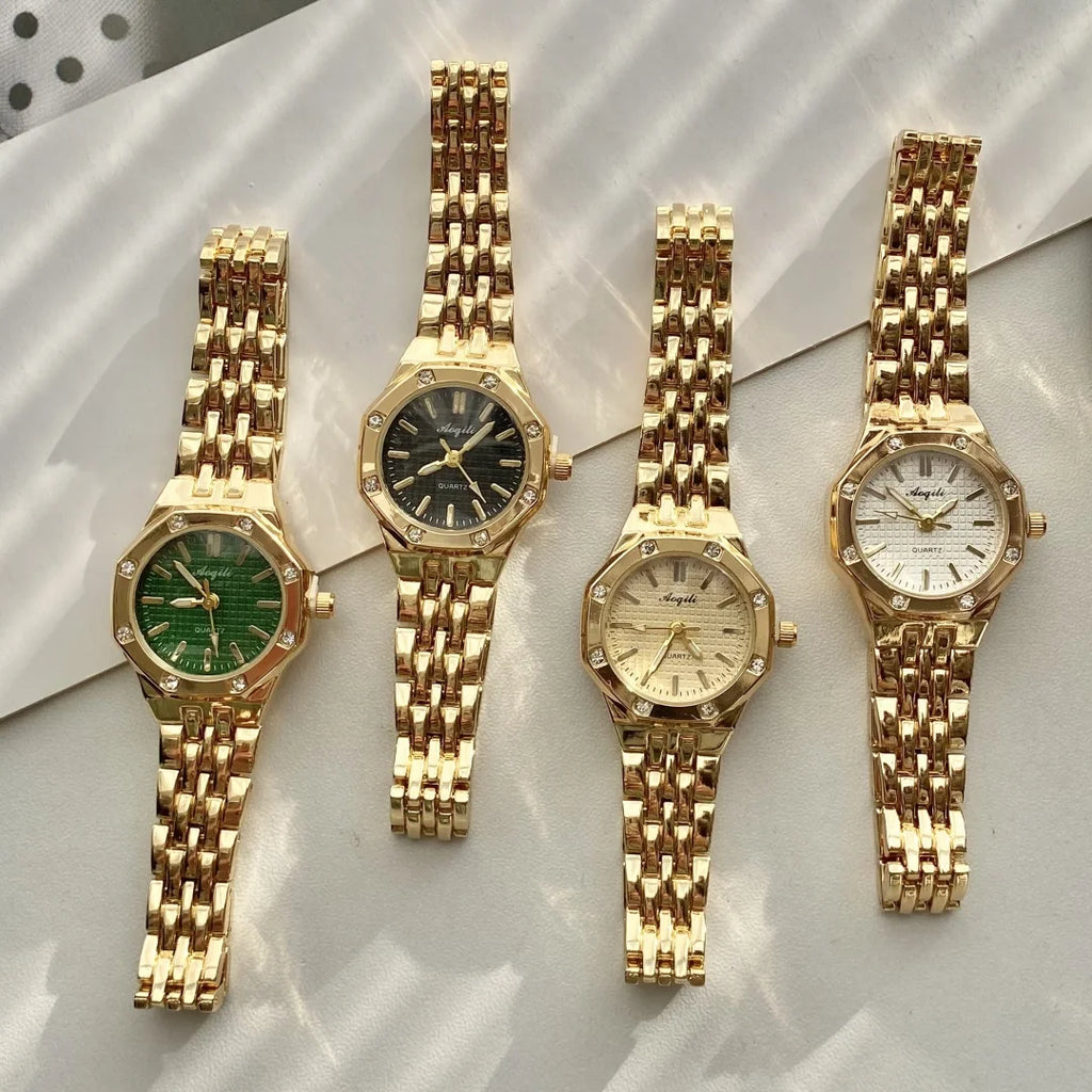 Ermania - Women's Gold Quartz Wristwatch