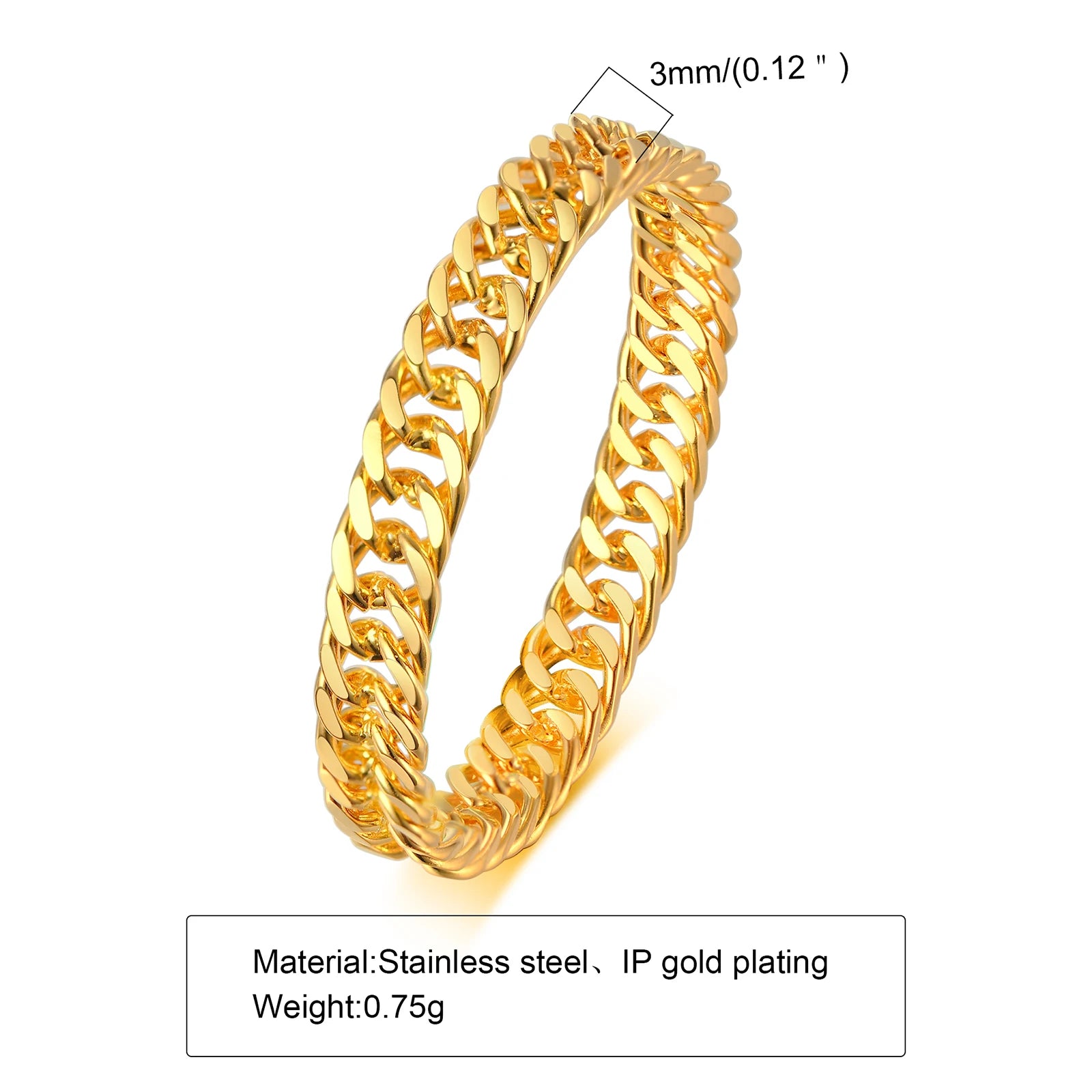 Ermania- Mobius Ring Stainless Steel Twist