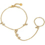 Ermania - 14K Yellow Gold Plated Stainless Steel Hand Chains Bracelet - Ermania