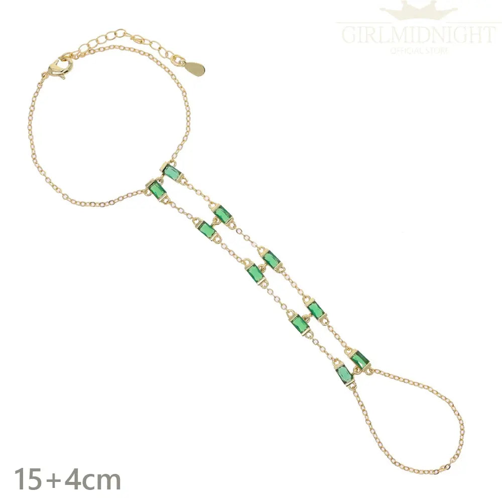 Ermane - Hand Chain Bracelet Gold Color - Ermania