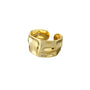 Ermania - Double Row Stackable Stainless Steels Ring 18K Plated Gold - Ermania
