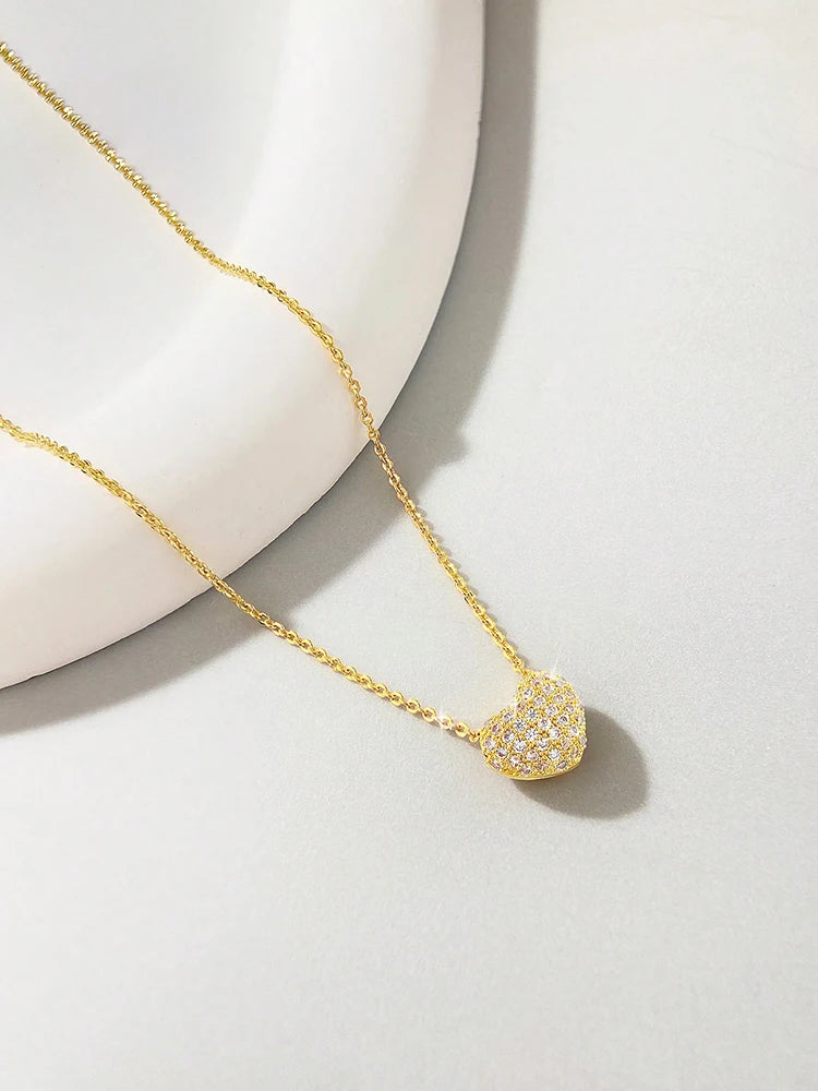 Ermania - Sterling Silver Gorgeous Love Heart Necklace