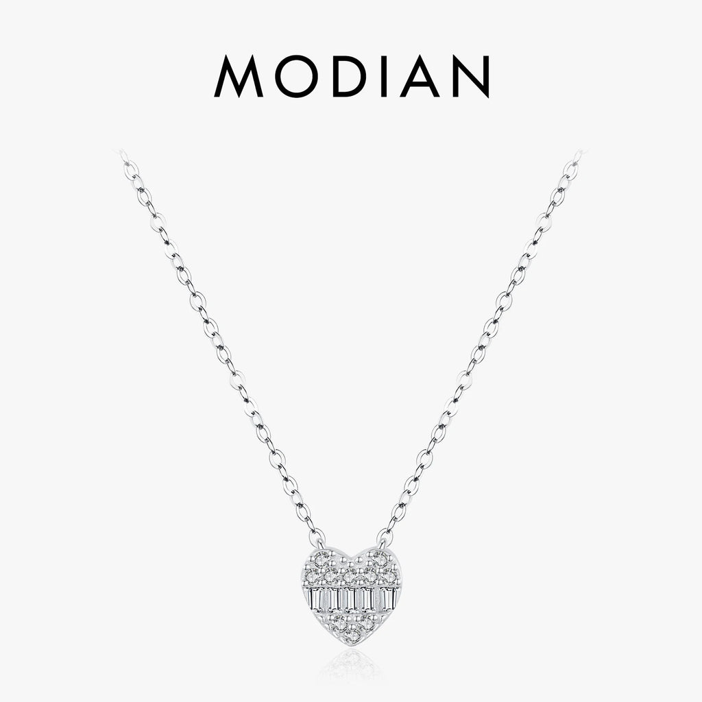 Ermania- Sterling Silver Hearts Necklace