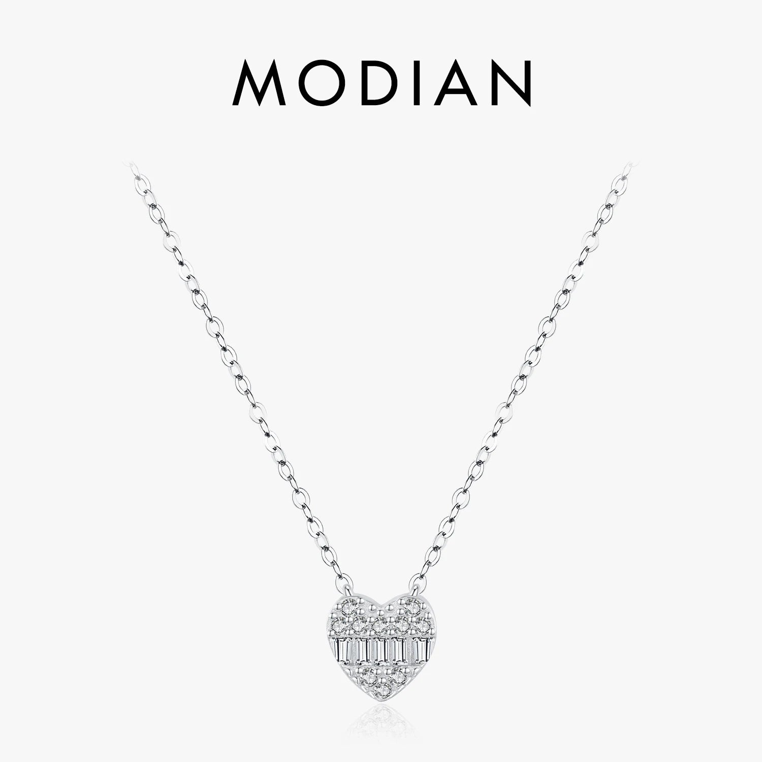 Ermania- Sterling Silver Hearts Necklace