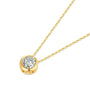Pure 18k Gold Necklace With Moissanite, Ermania - Ermania
