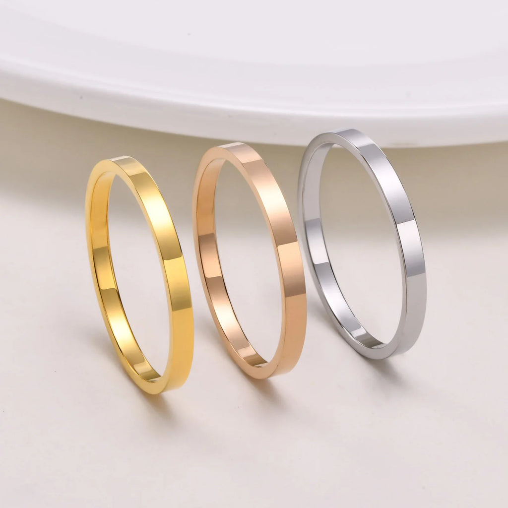 Ermania - 18k Gold Plated Stainless Steel Ring