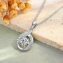Ermania - Moissanite Pandent Necklace with Certified 6.5mm Lab Diamond - Ermania