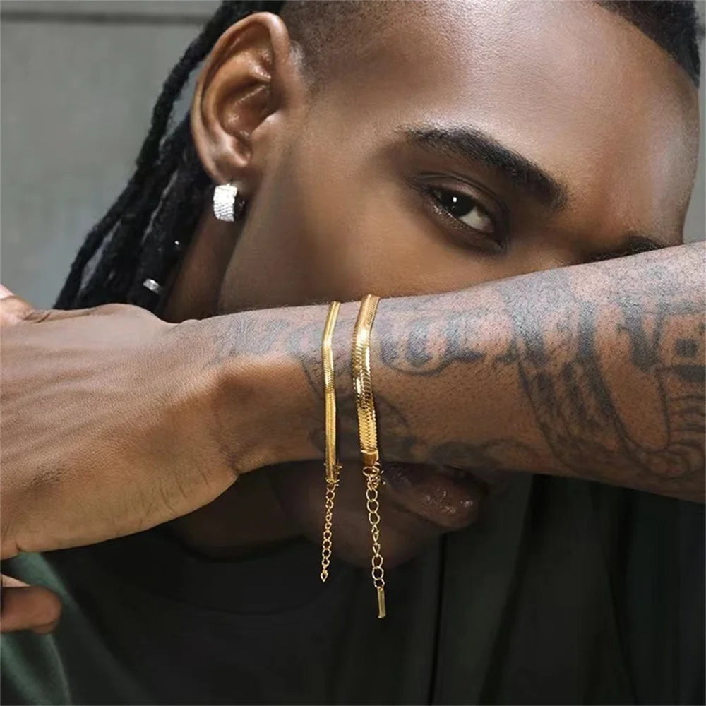 Ermania Hop Stainless Steel Bracelet Gold Color