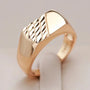 Ermania - Kinel signet   Ring 585 Rose Gold Color - Ermania