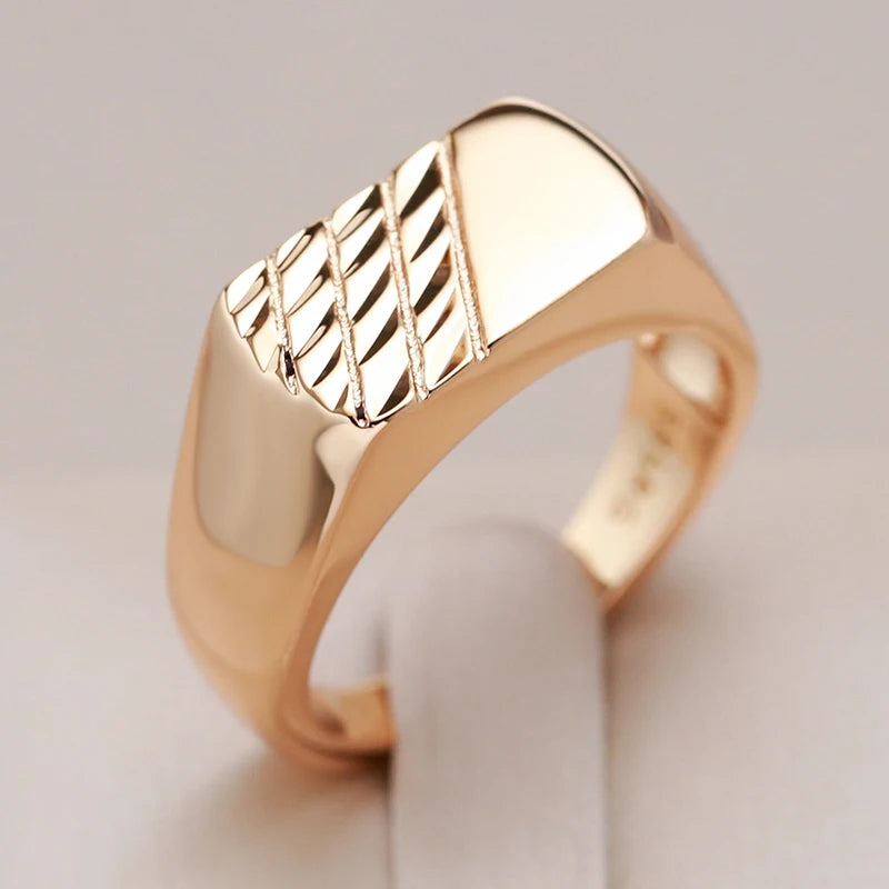 Ermania - Kinel signet   Ring 585 Rose Gold Color