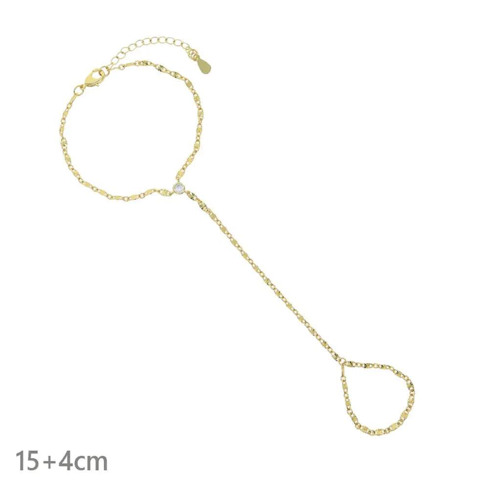Ermane - Hand Chain Bracelet Gold Color - Ermania