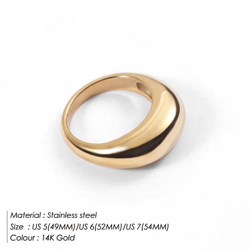 Ermania - Fashion Simple Stainless Steel Rings
