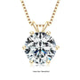 Ermania- Moissanite Pendant Necklaces Sterling Silver - Ermania