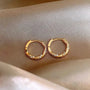 Ermania- Luxury Zircon Metal Hoop Earrings - Ermania