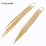 14K Gold Plated Brass Long Tassel Charms For Earring ERMANIA