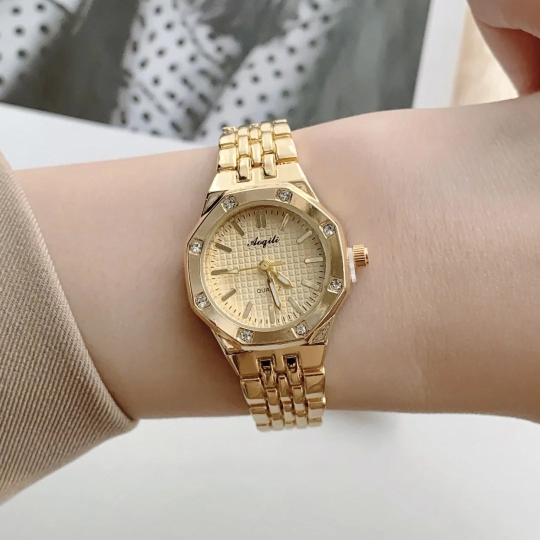 Ermania - Women's Gold Quartz Wristwatch