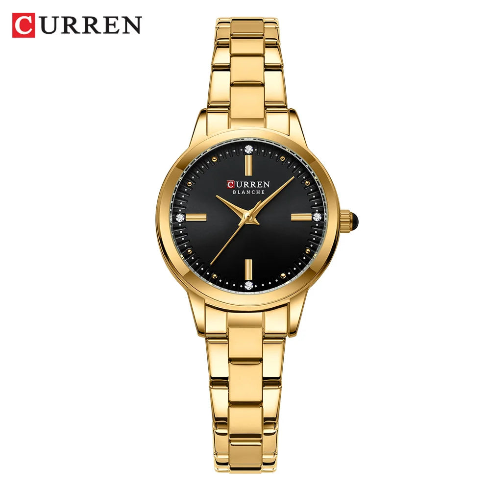 Ermania - CURREN Original Quartz Golden Watch