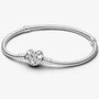 Ermania - Sterling Silver Love Heart Bracelet - Ermania