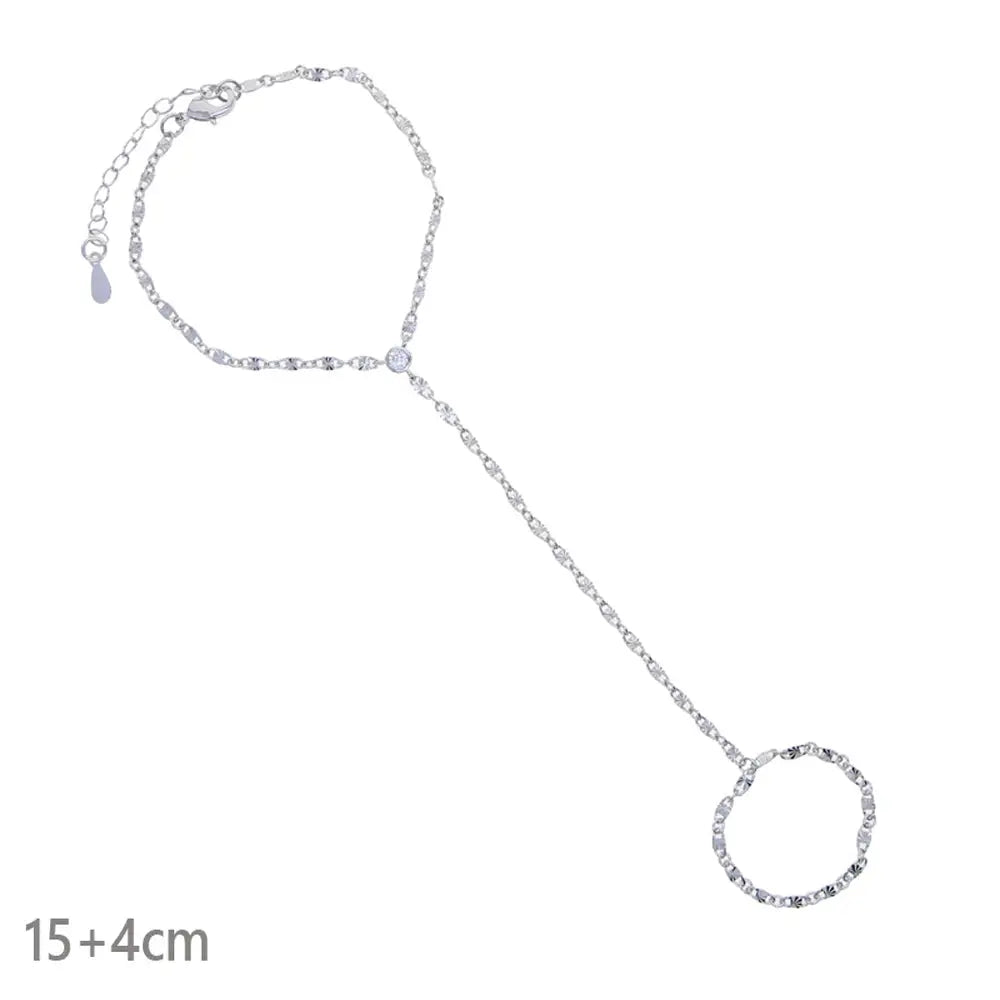 Ermane - Hand Chain Bracelet Gold Color - Ermania