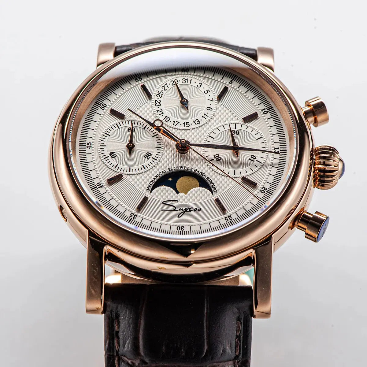 Ermania - Sugess Men Watch ST1908 Swanneck Movement Mechanical Chronograph - Ermania