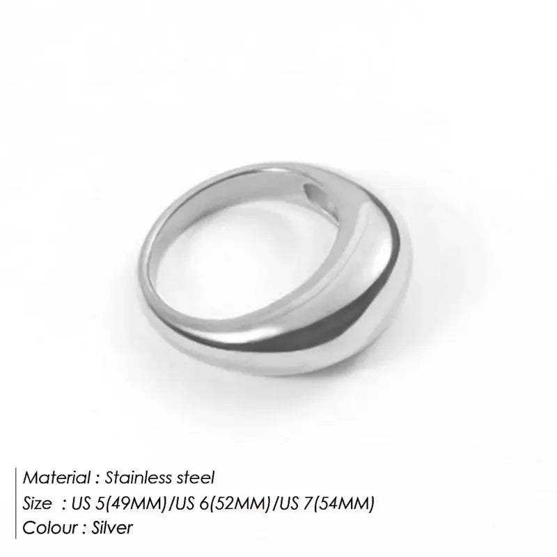Ermania - Fashion Simple Stainless Steel Rings - Ermania