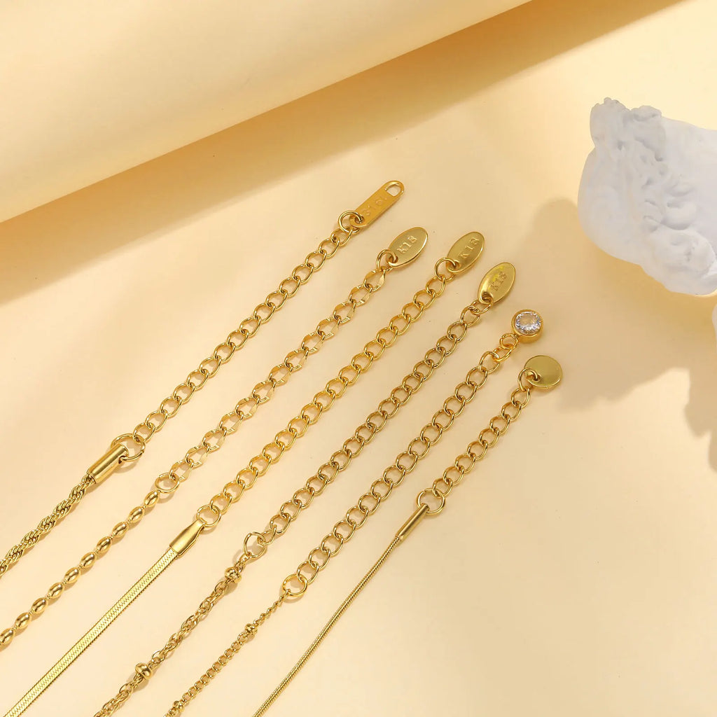 Bracelet, Stainless Steel 18K Gold Plated