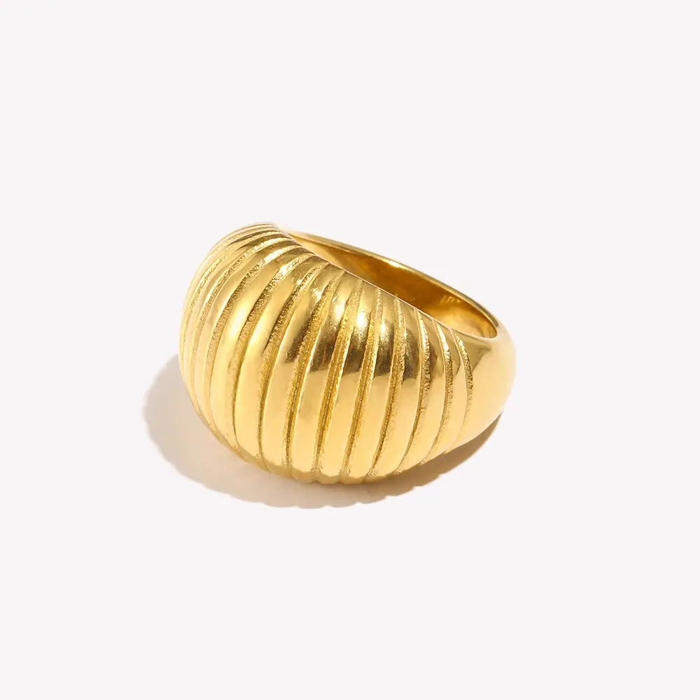 Ermania - Schells Ring 18K Gold Plated - Ermania