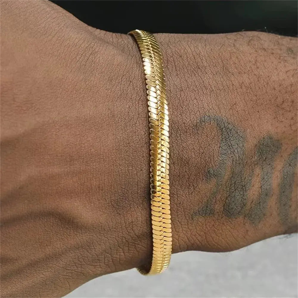 Ermania Hop Stainless Steel Bracelet Gold Color - Ermania