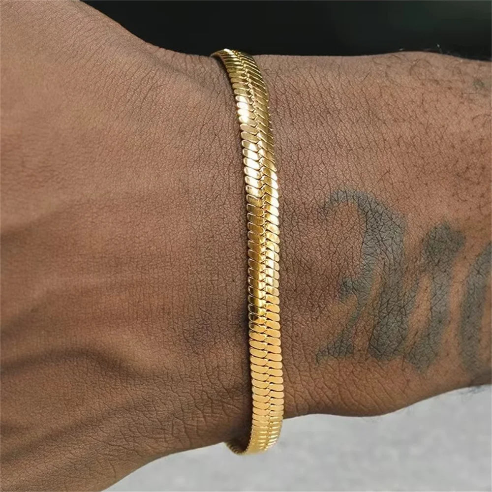 Ermania Hop Stainless Steel Bracelet Gold Color