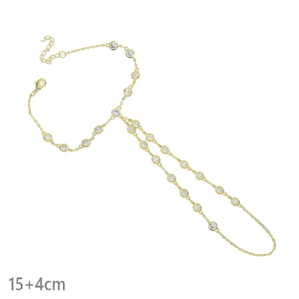 Ermane - Hand Chain Bracelet Gold Color - Ermania