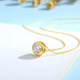 Pure 18k Gold Necklace With Moissanite, Ermania - Ermania