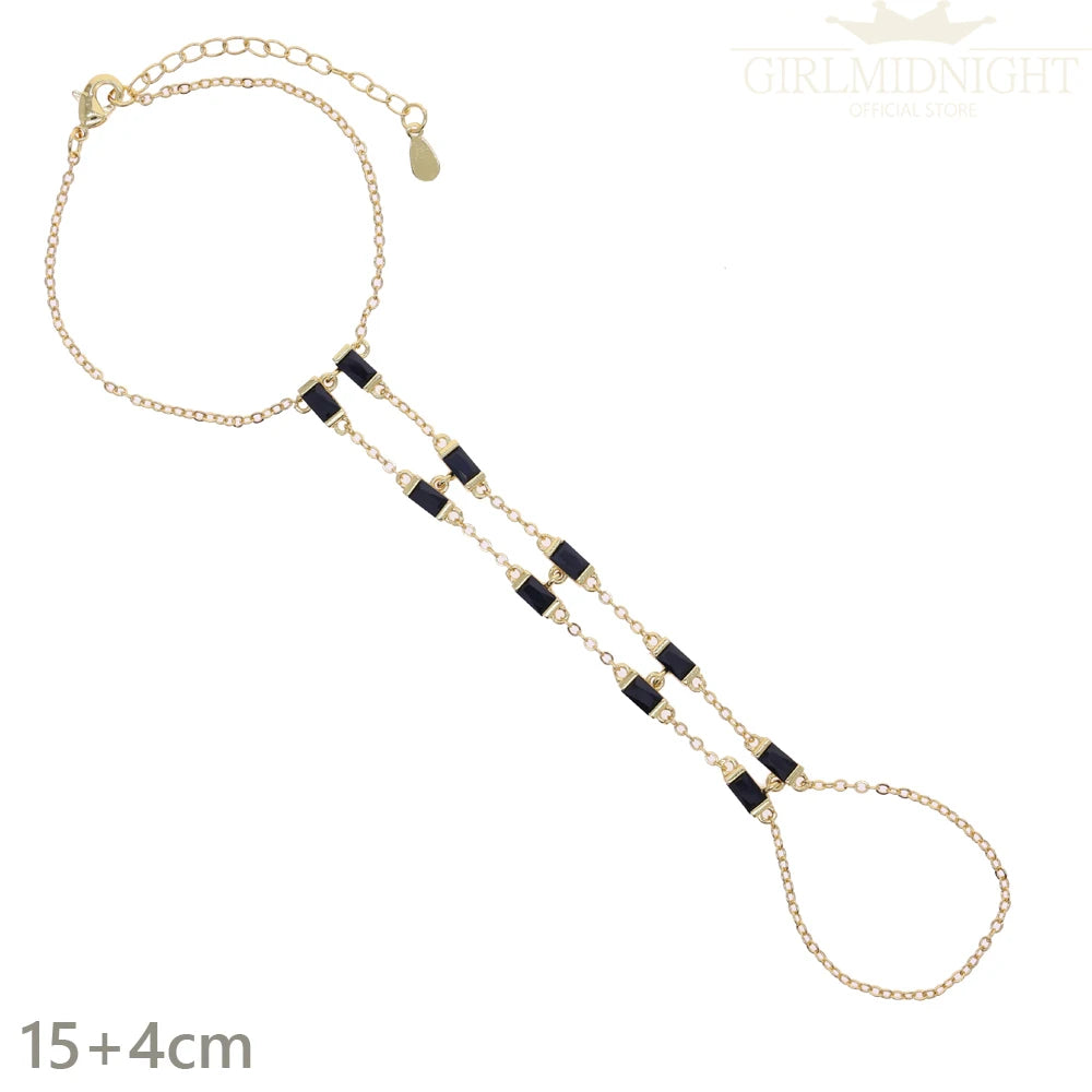 Ermane - Hand Chain Bracelet Gold Color