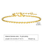 Bracelet, Stainless Steel 18K Gold Plated - Ermania