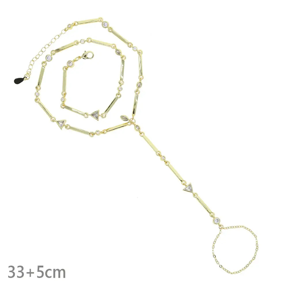 Ermane - Hand Chain Bracelet Gold Color - Ermania